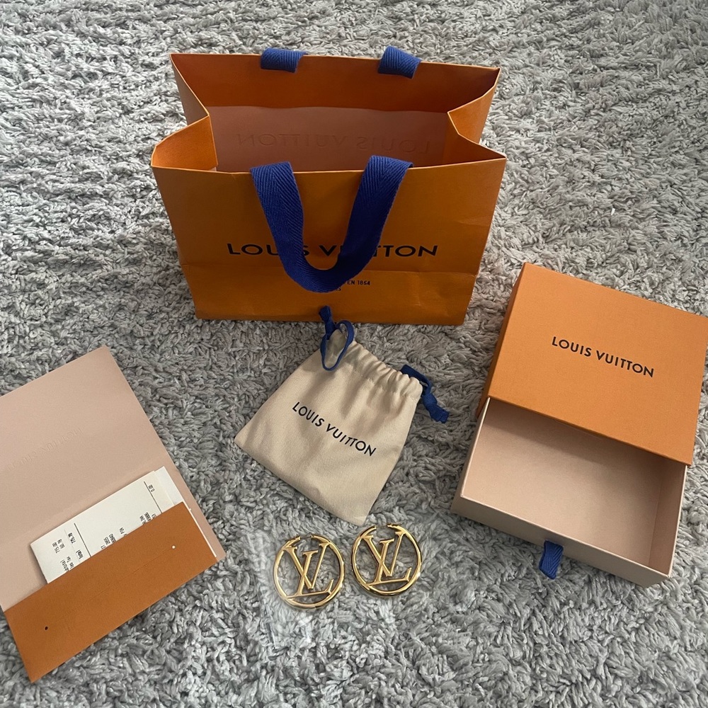 LV Louise Hoop GM Earrings
